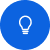lamp idea blue icon
